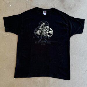 SOCAL SPEED SHOP BLACK & WHITE MOTORCYCLE GRAPHIC BIKER TEE